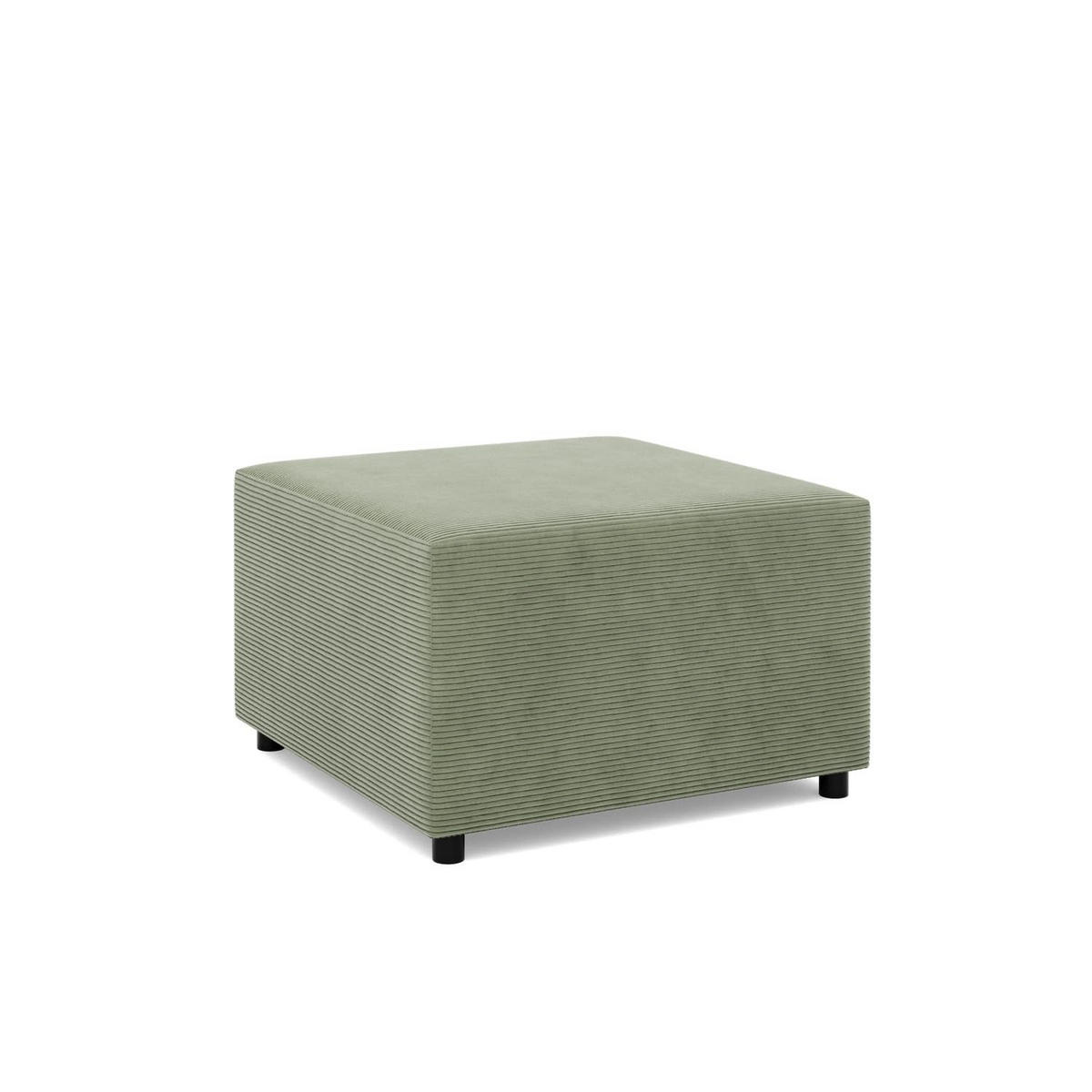 SITZPOUF 70 X 70 NEO, Cord - Grün - Grün, Textil (71/40/71cm)