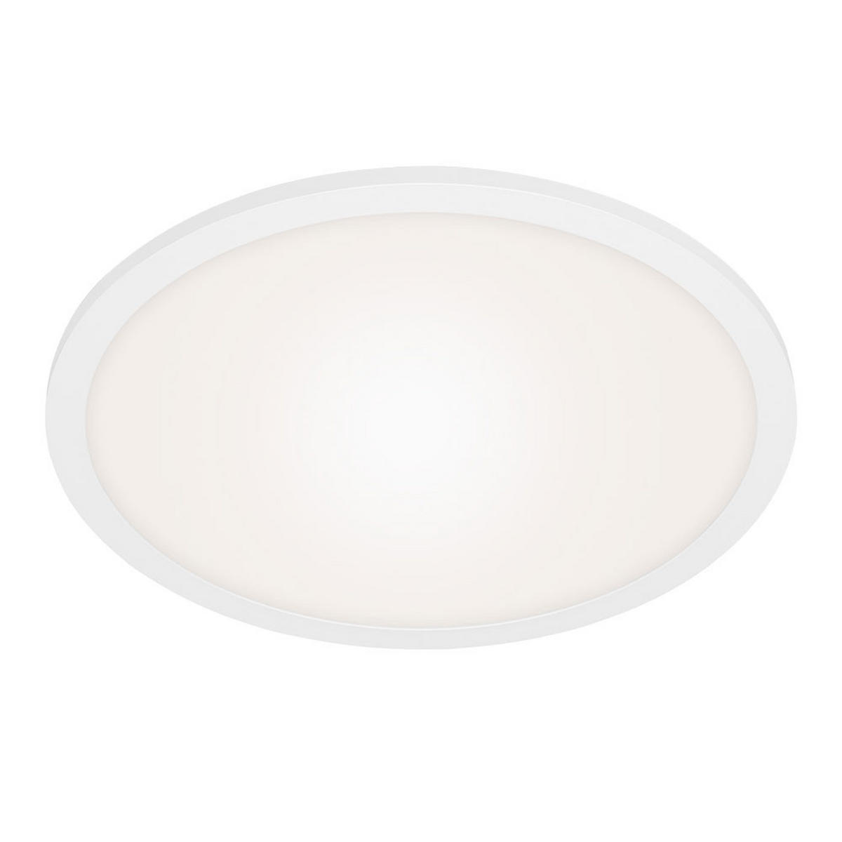 LED AUFBAUPANEL Weiß Dimmbar Fernbedienung - Weiß, Metall (40/40/6.2cm) - Briloner