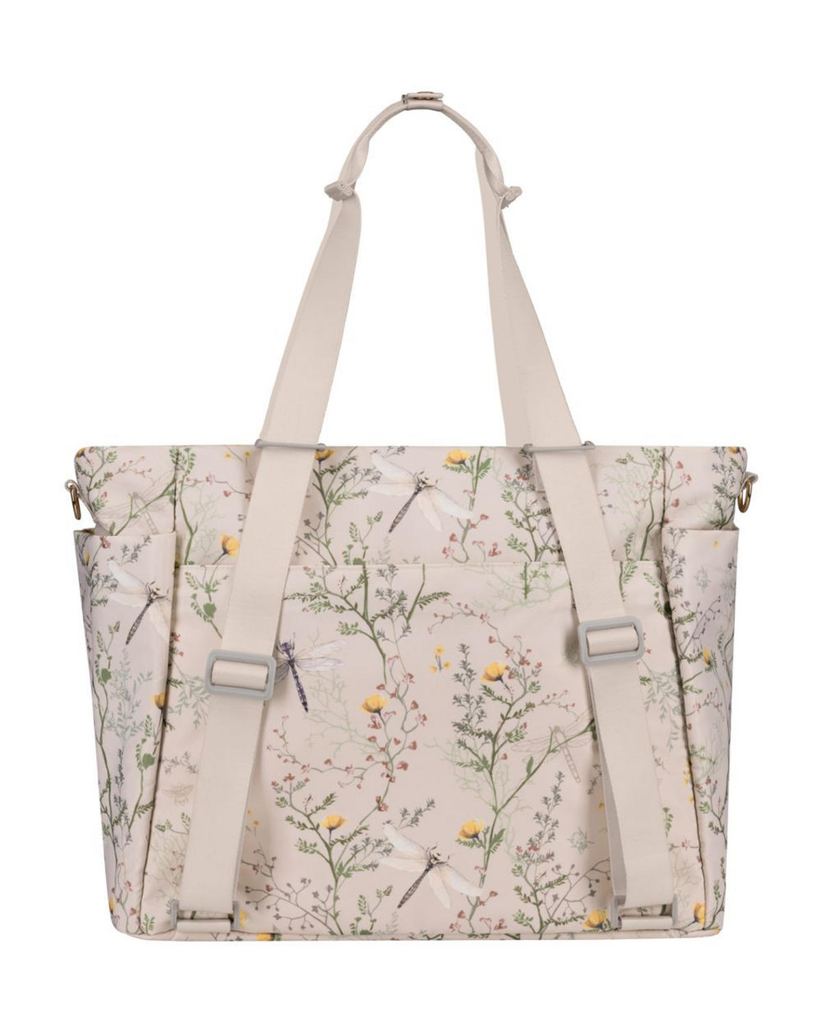 WICKELTASCHE Florence beige Wickelunterlage, Flaschentaschen, Reißverschluss, Kinderwagenclips - Beige, Textil (17/43/35cm) - Kikka boo