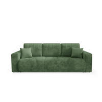 SCHLAFSOFA mit Bettkasten Grün - Grün, Textil (244/70/92cm) - Furnisell