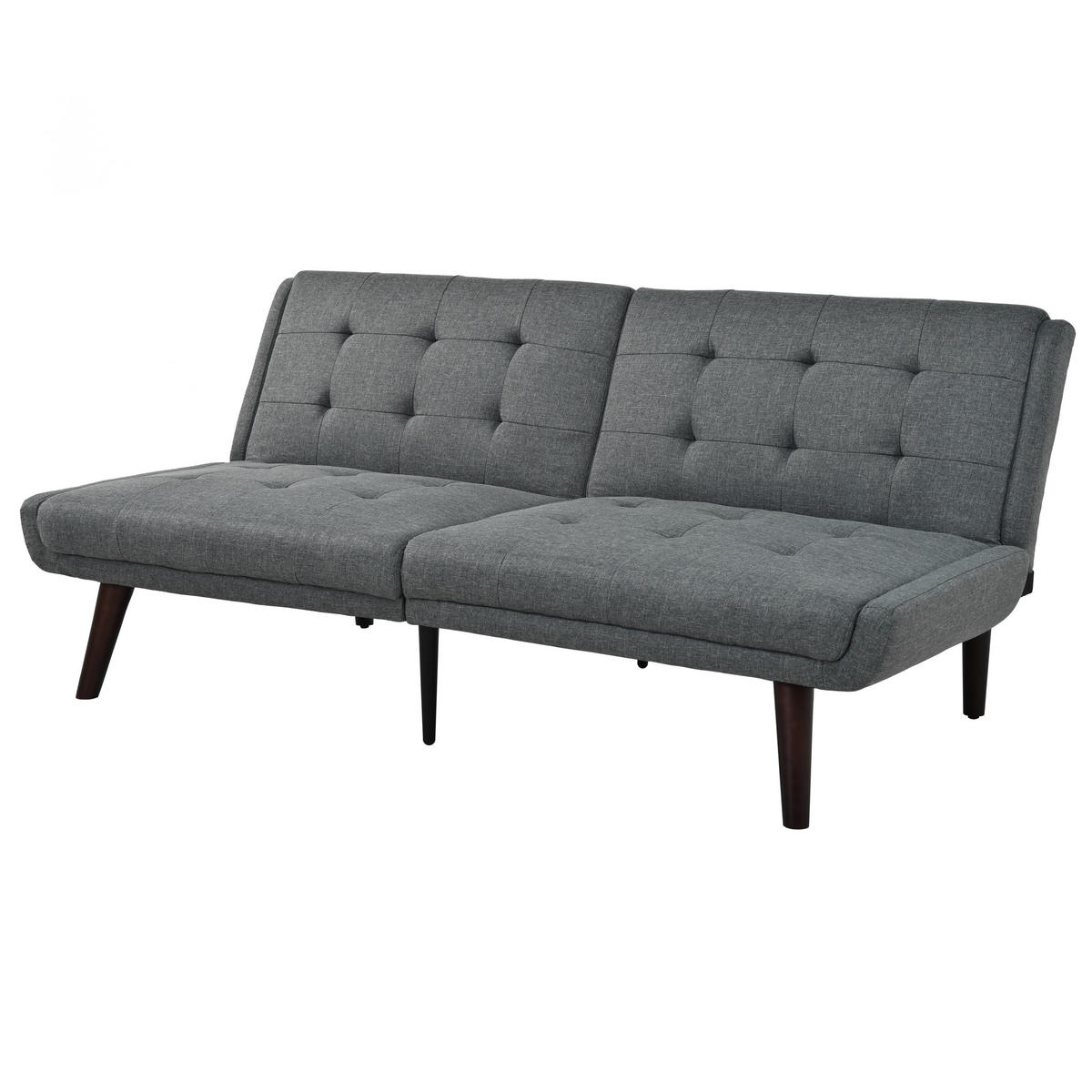 SCHLAFSOFA 157/51/70 cm cm in Leinenoptik Grau, ohne Armlehnen - Grau, Textil (51/70/157cm) - Oxeza