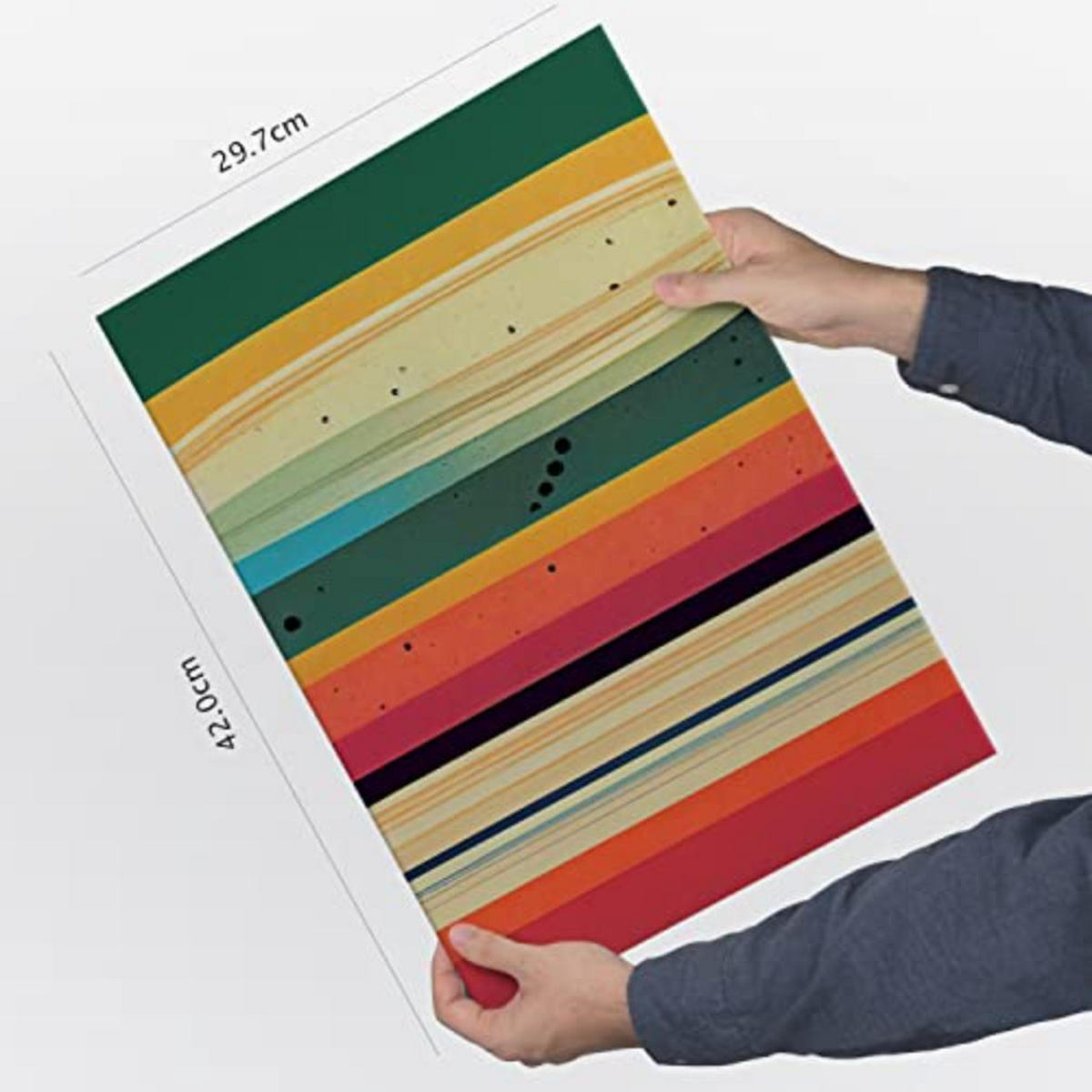 POSTER Set mit 4 Abstrakt Spiral Moderne Galaxien A3 Rahmenlos - Klar, Papier (29.7/3cm) - Nacnic