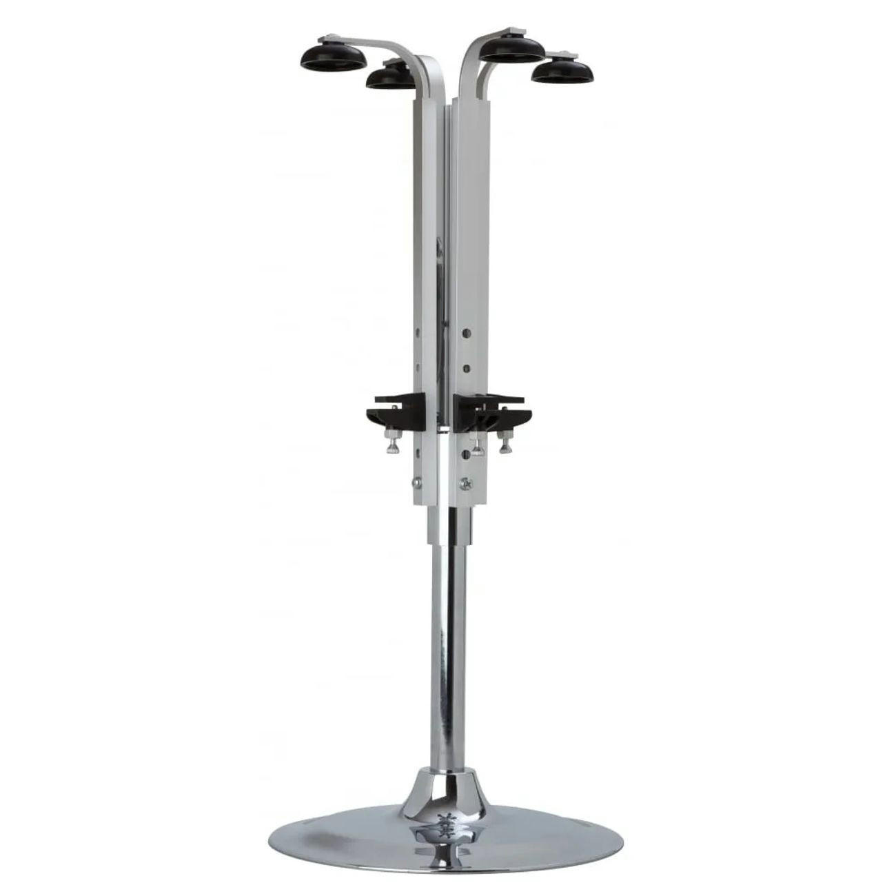 FLASCHENHALTER Portabel, für 4 Flaschen, 0,7-1,0L, Metall - Silberfarben, Metall (30/46/36cm) - ich-zapfe