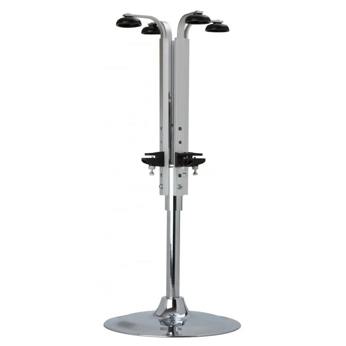 FLASCHENHALTER Portabel, für 4 Flaschen, 0,7-1,0L, Metall - Silberfarben, Metall (30/46/36cm) - ich-zapfe