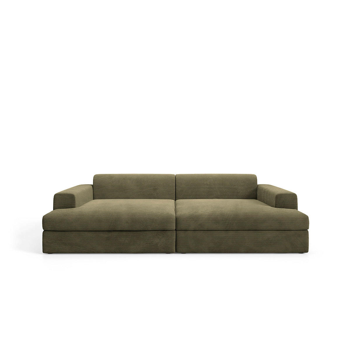 SOFA Paola 3 Sitzplätze Grün - Grün, Holz (272/86/167cm) - Petits-meubles