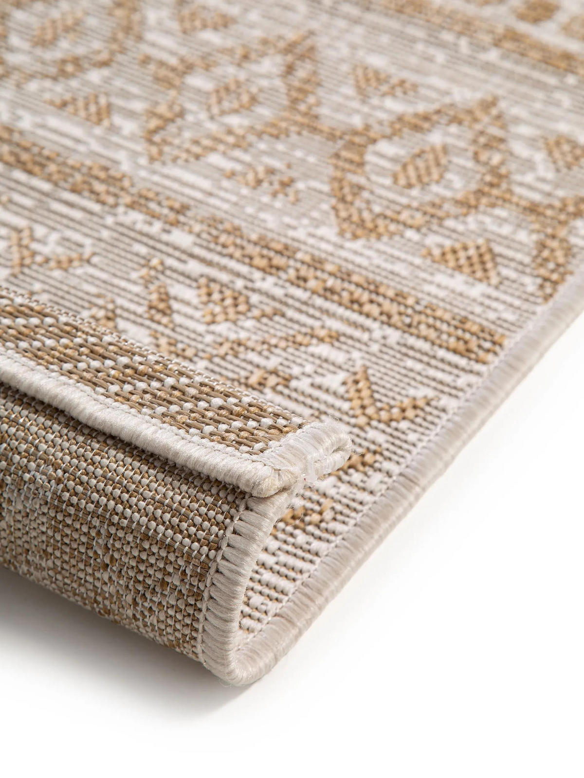 VNITŘNÍ a venkovní koberec Cleo Krémová/Béžová 140x200 cm - krémová, textil/umělá hmota (140/200cm) - benuta Nest