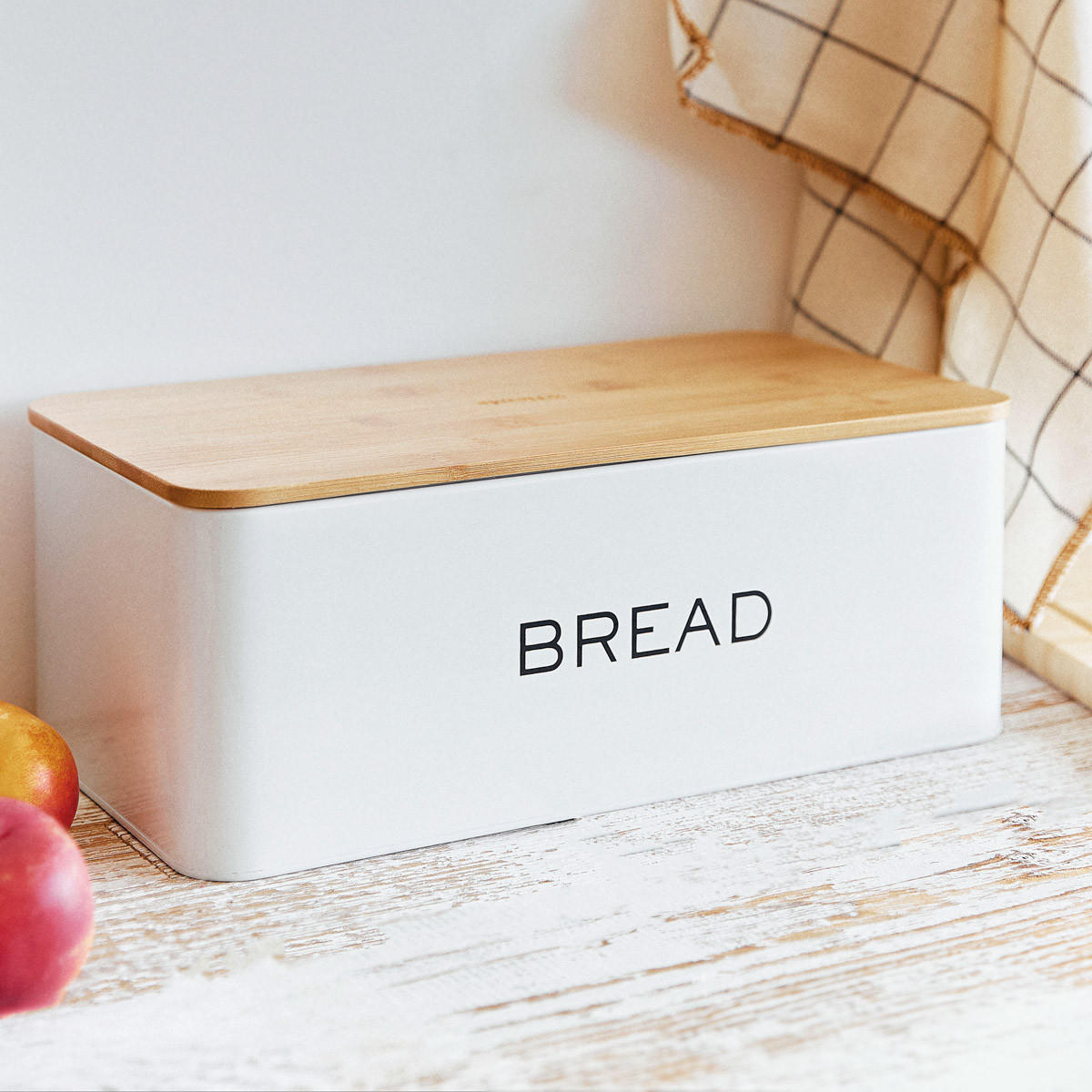 BROTKASTEN Kine cremefarben 33/18 cm - Beige, Metall (18/13/33cm) - Homla