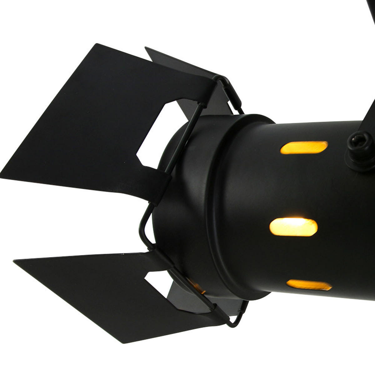 LED DECKENLEUCHTE Metall Schwarz Gold - Schwarz, Metall (23/22/33cm)