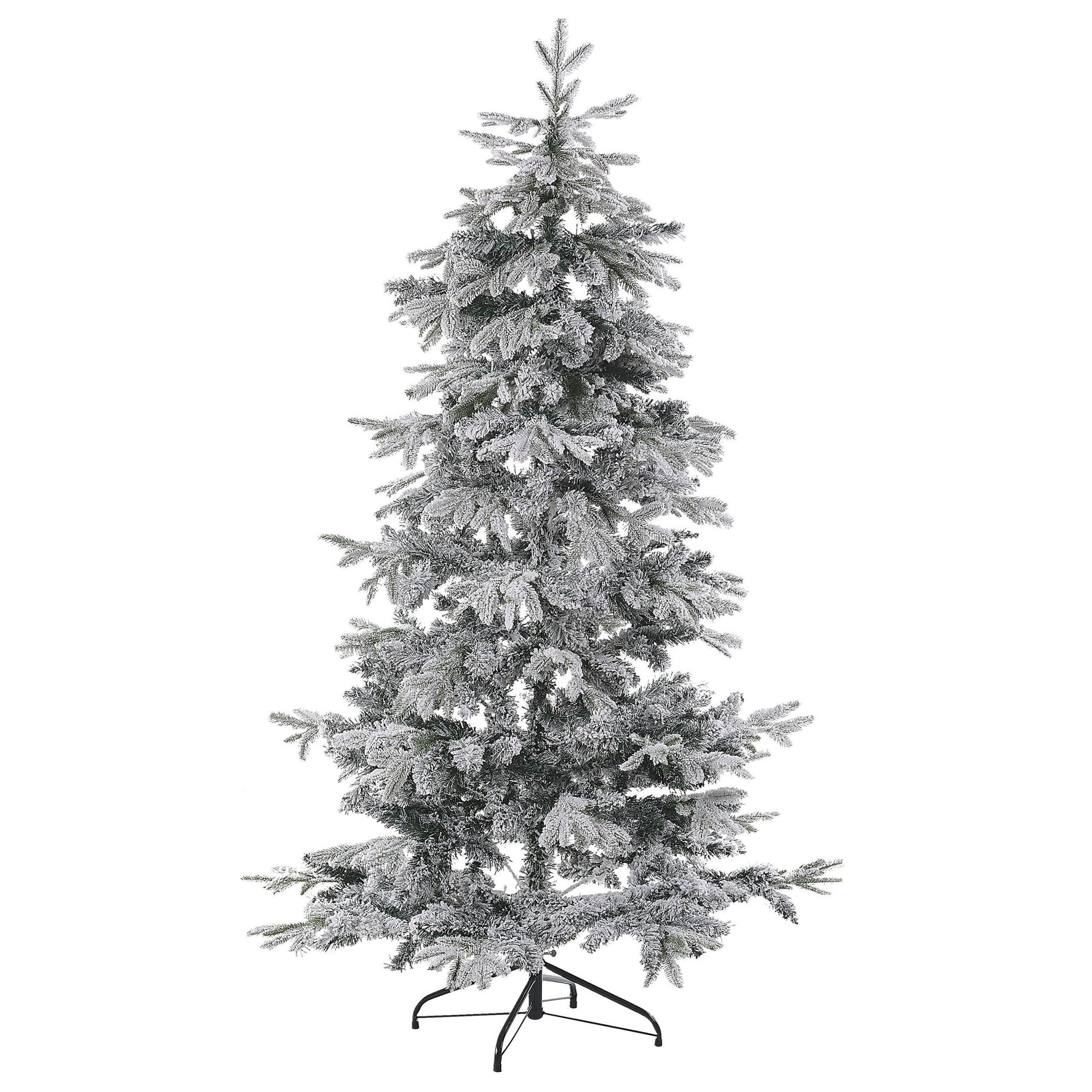 WEIHNACHTSBAUM 210 cm Weiß Tomichi - Weiß, Kunststoff (210cm) - Beliani