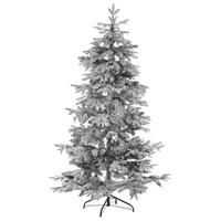 WEIHNACHTSBAUM 210 cm Weiß Tomichi - Weiß, Kunststoff (210cm) - Beliani