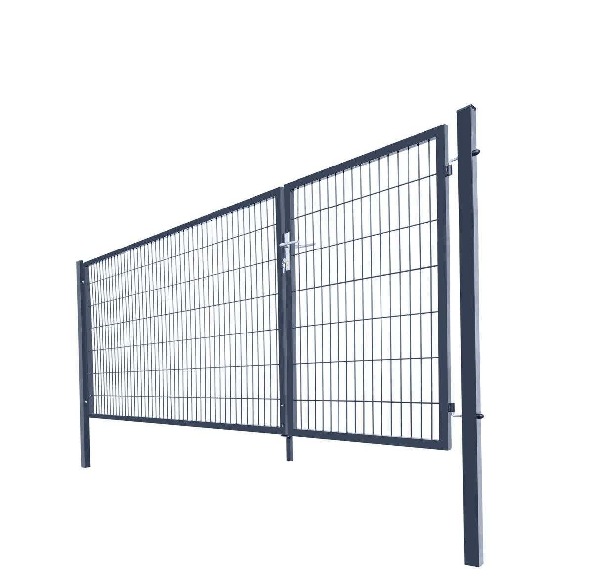 GARTENTOR ADITUS - Anthrazit, 140 x 350 cm - Anthrazit, Metall (350/140cm) - Home Deluxe