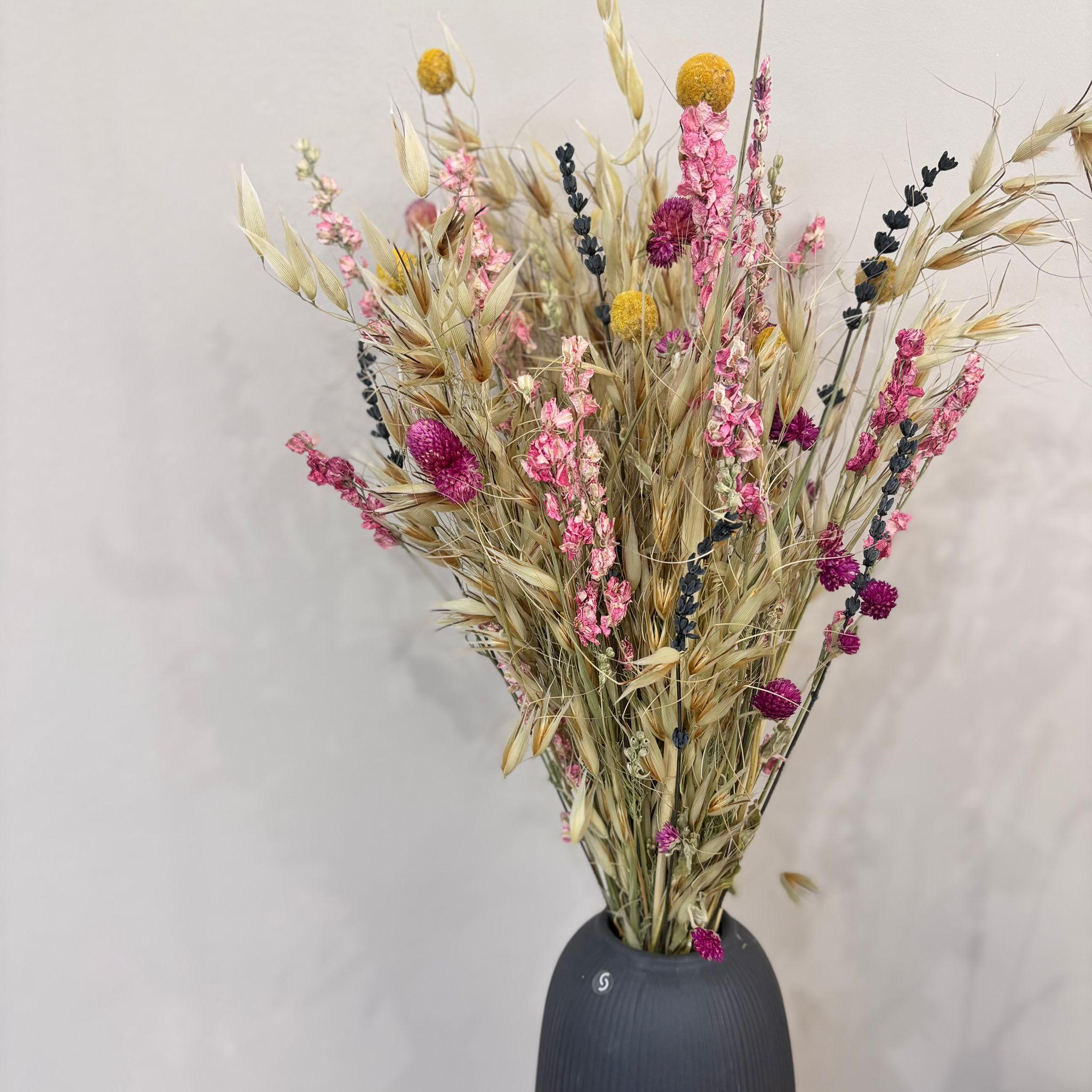 WIESENGLÜCK - Natürlicher Trockenblumenstrauß in beige-rosa - beige / 50 cm - Beige, Naturmaterialien (50cm) - Lykke & You