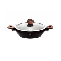 TOPF Schwarz 28/28/7.5 cm BH1739 - Schwarz, Metall (28cm) - Berlinger Haus