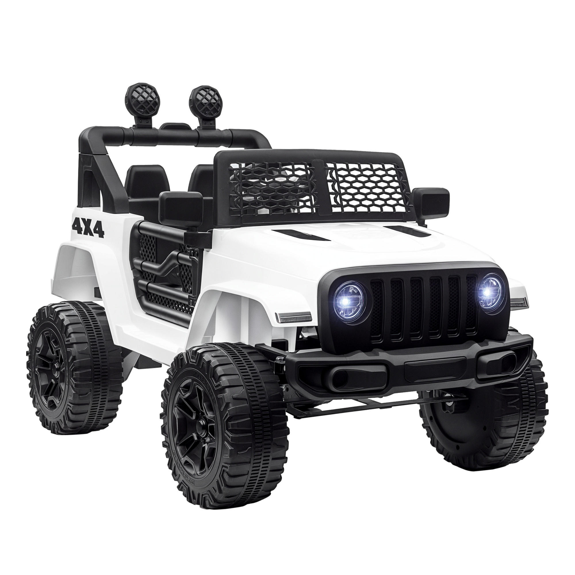 ELEKTRO-KINDERAUTO DE-13007 2,4G Fernbedienung Weiß - Weiß, Kunststoff (100/65/72cm) - ComfortXL
