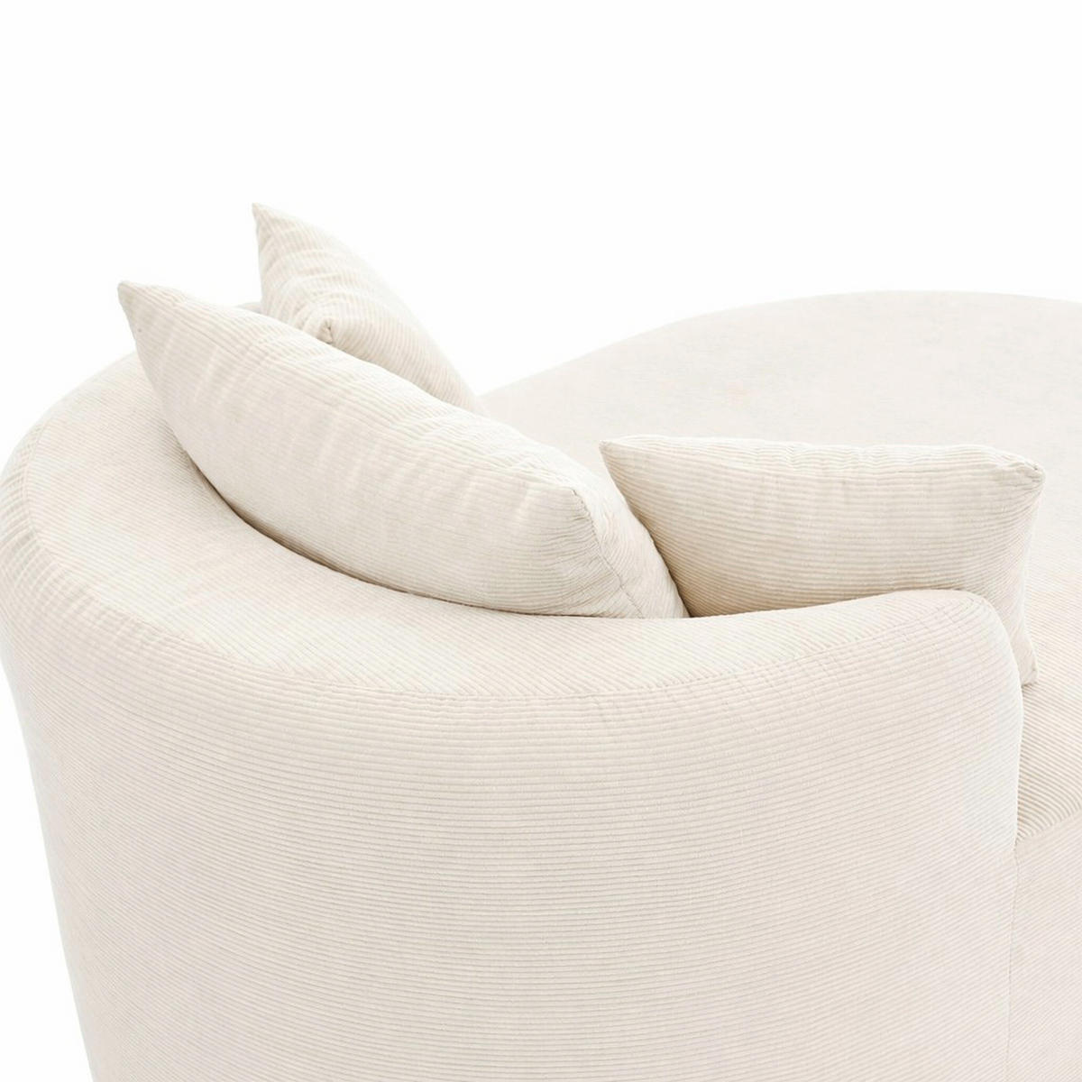XXL-SESSEL montagefrei mit 122 cm Sitztiefe, DE-42520, Hellbeige - Beige, Textil (170/83/112.5cm) - ComfortXL