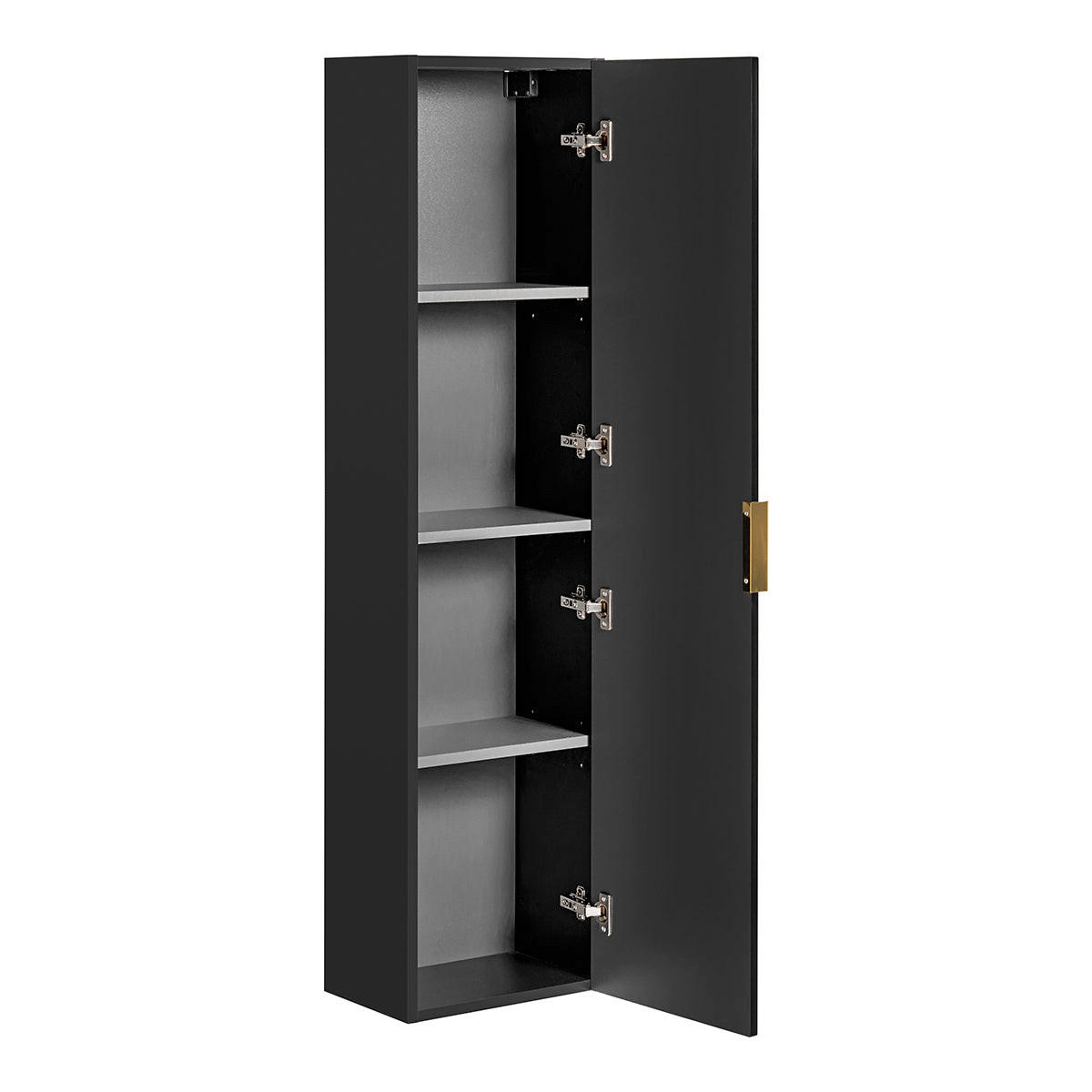 BADMÖBEL 140.8cm Adriel 2er-Set Schwarz und Holz - Schwarz, Holzwerkstoff (140.8/59/46cm) - Petits-meubles