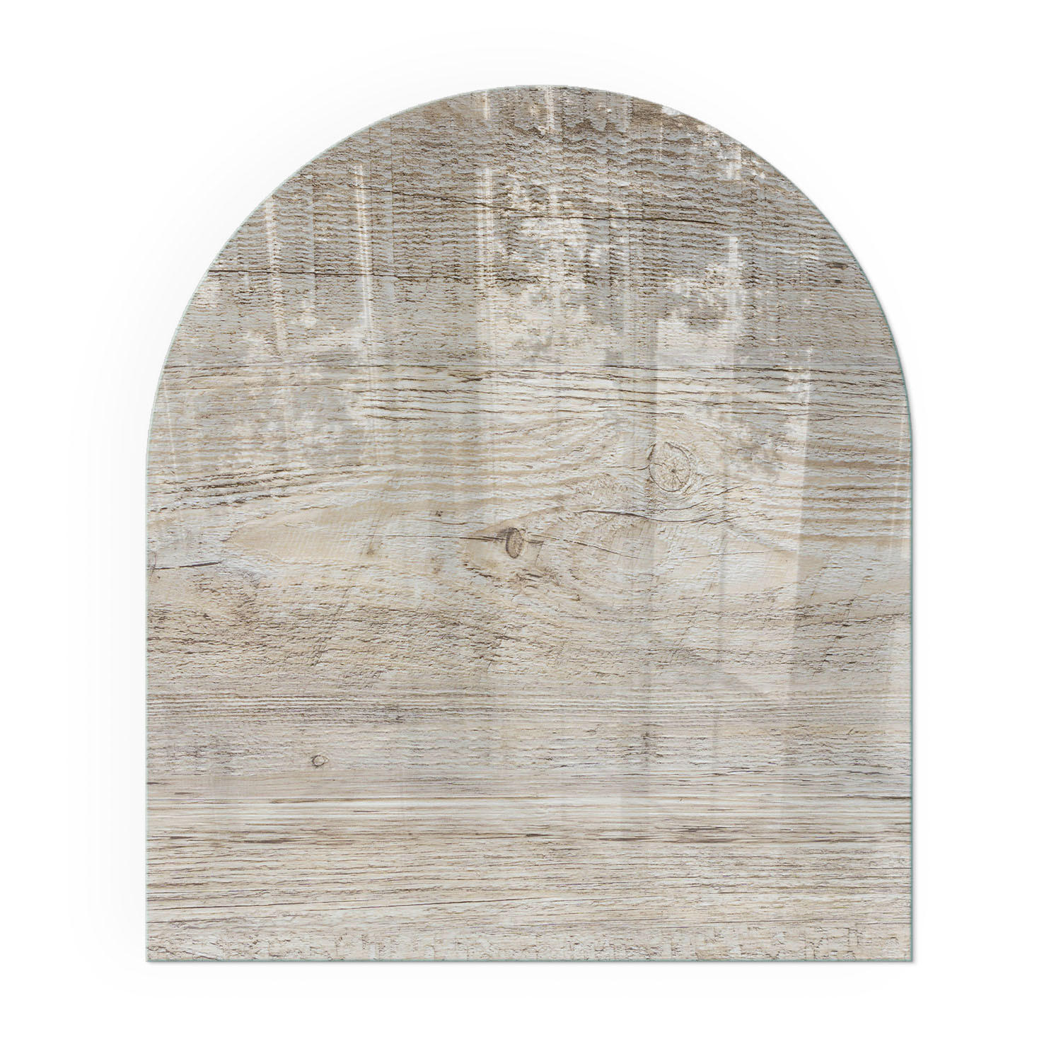 GLASPLATTE für Kamin 80x70 cm - Beige, Glas (80/70/0.4cm) - TULUP