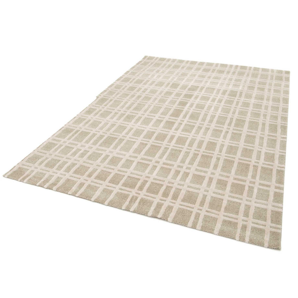 WEBTEPPICH Grün Caledonia 160/230 cm - Beige/Grün, Naturmaterialien/Textil (160/230cm) - Atticgo