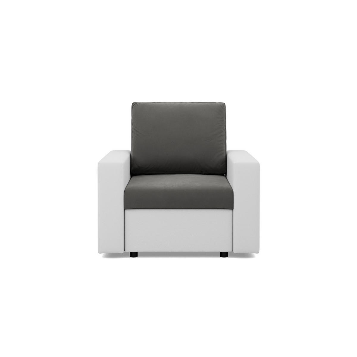 LOUNGESESSEL LUNA, BONELL, Dunkelgrau + Grau - Dunkelgrau/Hellgrau, Textil (83/92/92cm)