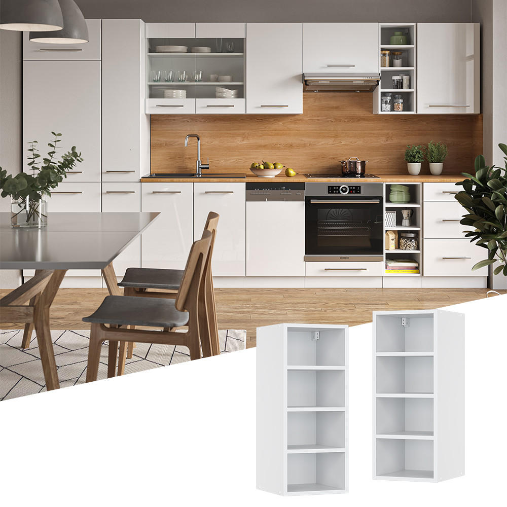 HÄNGESCHRANK Fame-Line Weiß 30 cm - Weiß, Holzwerkstoff (30/72/35.2cm) - Vicco