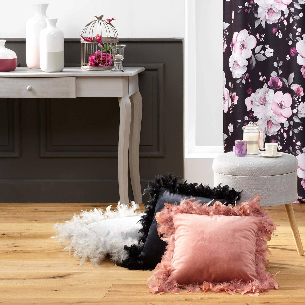 ZIERKISSEN Marlina 40/40 cm - Hellrosa, Textil (40/40cm) - Douceur d´intérieur