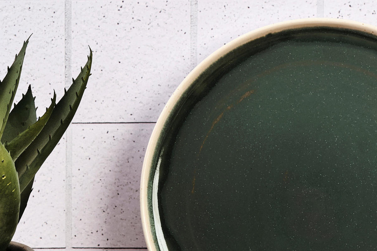 TELLER Oxygen Ø27cm - 6er-Set - Graugrün - Grün, Keramik (27cm) - Björn