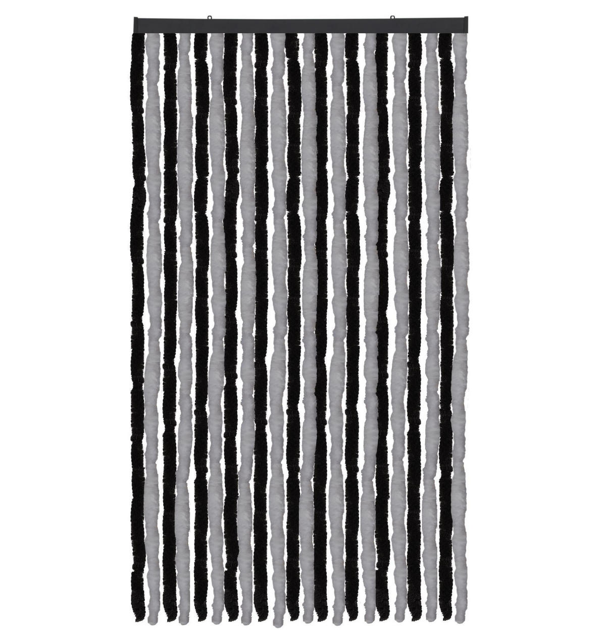 FLAUSCHVORHANG (100x200 cm) Türvorhang in "Anthrazit-Schwarz" - Grau, Kunststoff (100/2/200cm) - Arsvita