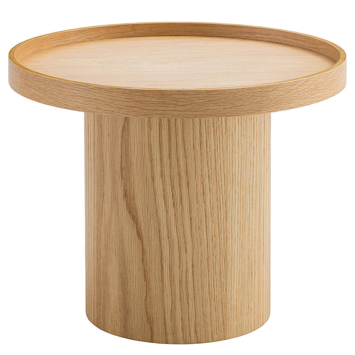 COUCHTISCH-SET - Echtholzfurnier, 3-teilig - Eichefarben, Holzwerkstoff (80/80/35cm) - home24