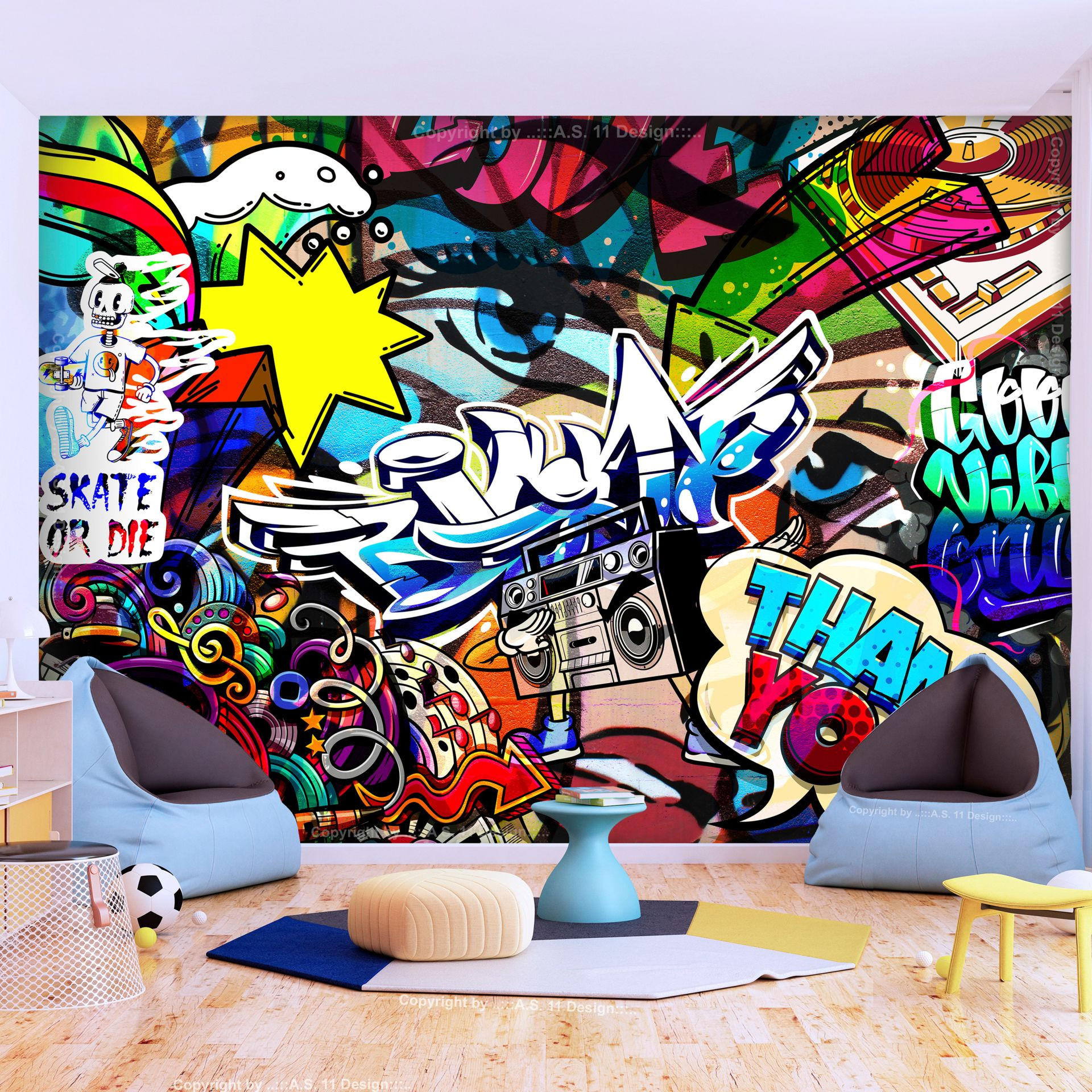 VLIESTAPETE Bunt 450/315 cm - Multicolor, Textil (450/1cm) - KUNSTLOFT
