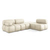 ECKSOFA Rechts Kunstleder Beige - Beige/Creme, Leder/Kunststoff (285/190cm) - Makamii