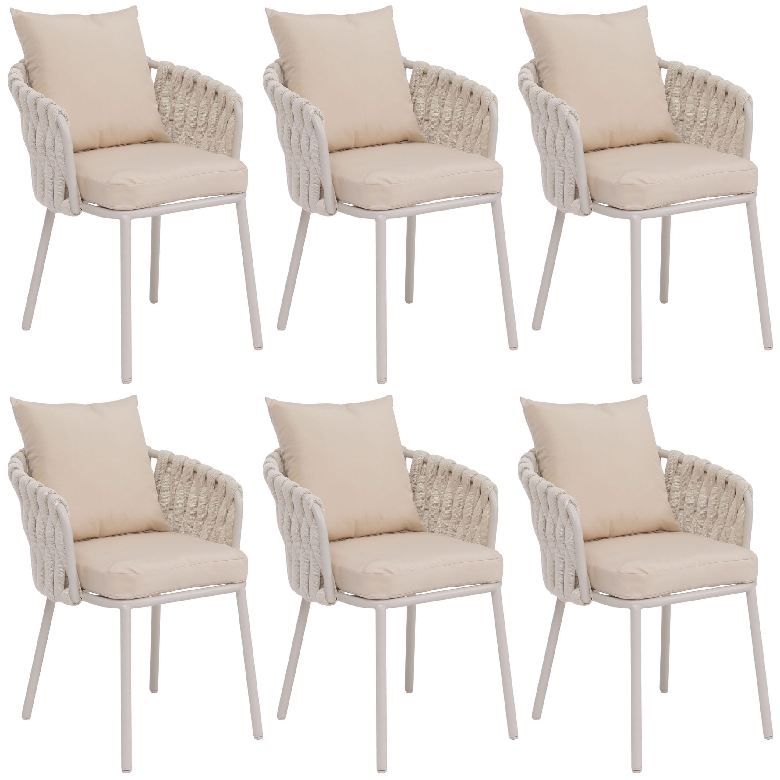 JEDÁLENSKÁ stolička krémovo biela - krémová, textil (56/71/57cm) - MCW