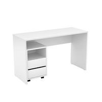 SCHREIBTISCH AMATO 130x50x75 cm Bürotisch Computertisch, Weiß - Weiß, Holzwerkstoff (50/130/75cm) - MASSENO