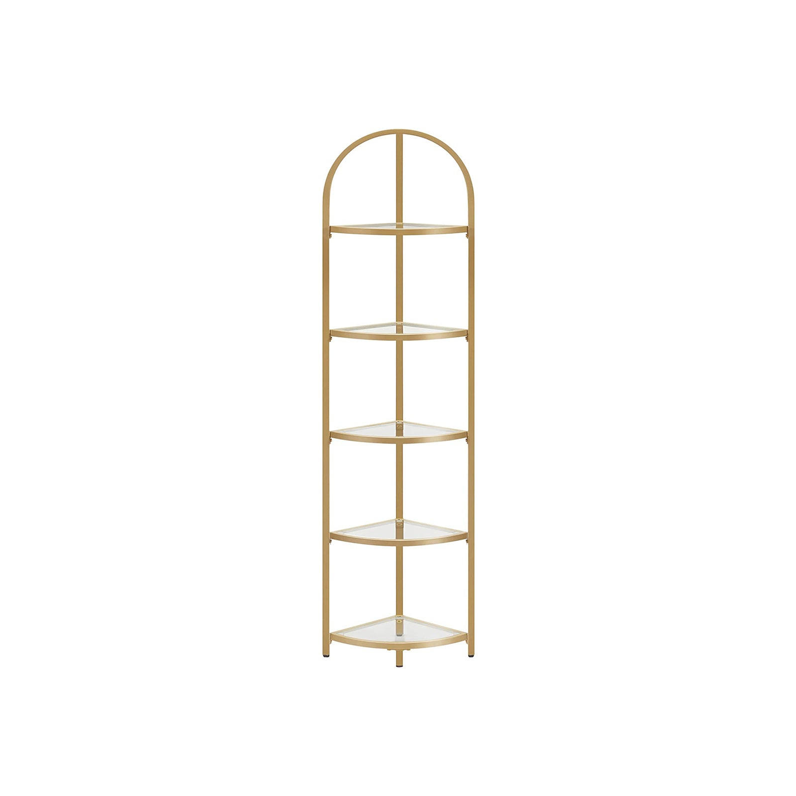 ECKREGAL - Goldfarben, Glas (28/158/28cm) - Hansiro