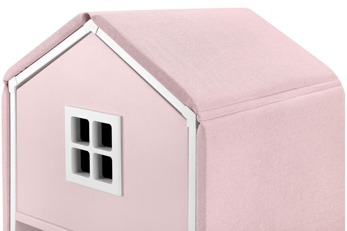 BEZUG-FÜR-BÜCHERREGAL MIRUM Abdeckung, Rosé - Pink, Textil (152/3/47cm) - KONSIMO®