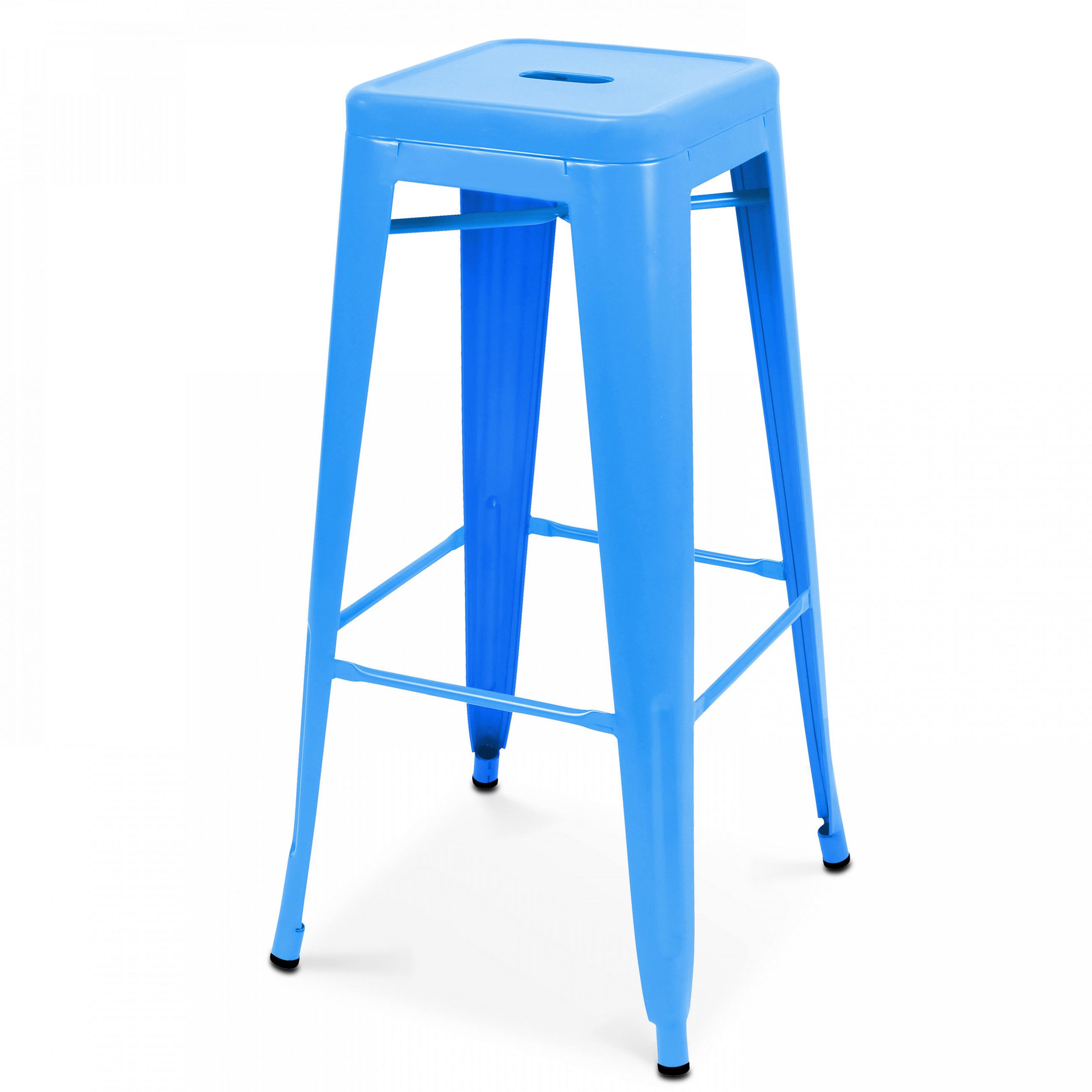 HOCHSTUHL, Blau - Blau, Metall (43/76/43cm) - Oviala