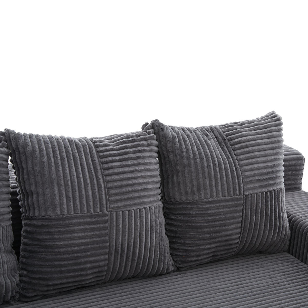SCHLAFSOFA Modular mit Getränkehaltern und Seitentaschen, DE-42913, Grau - Grau, Textil (172/64/87cm) - ComfortXL