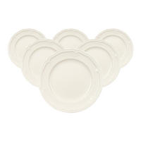 FRÜHSTÜCKSTELLER Manoir weiß ø 20,7 cm 6er Set - Weiß, Keramik (20.7cm) - Villeroy & Boch