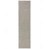 SISAL-OPTIK DESIGNER TEPPICH LÄUFER PURE MELIERT - Grau, Textil (100/400cm) - Snapstyle