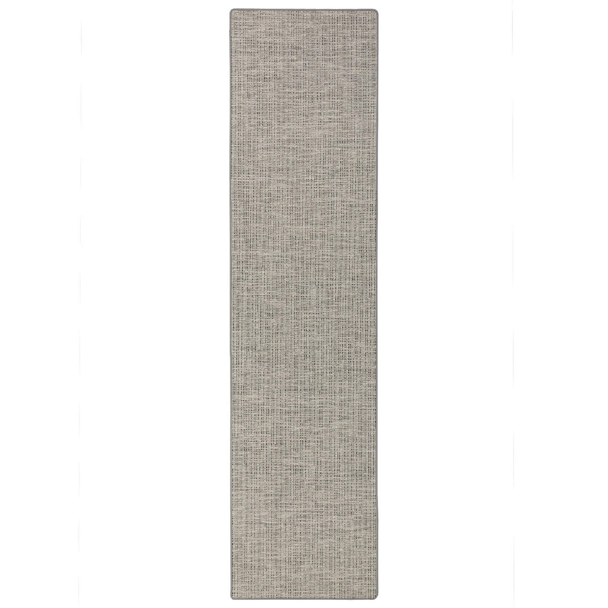 SISAL-OPTIK DESIGNER TEPPICH LÄUFER PURE MELIERT - Grau, Textil (100/300cm) - Snapstyle