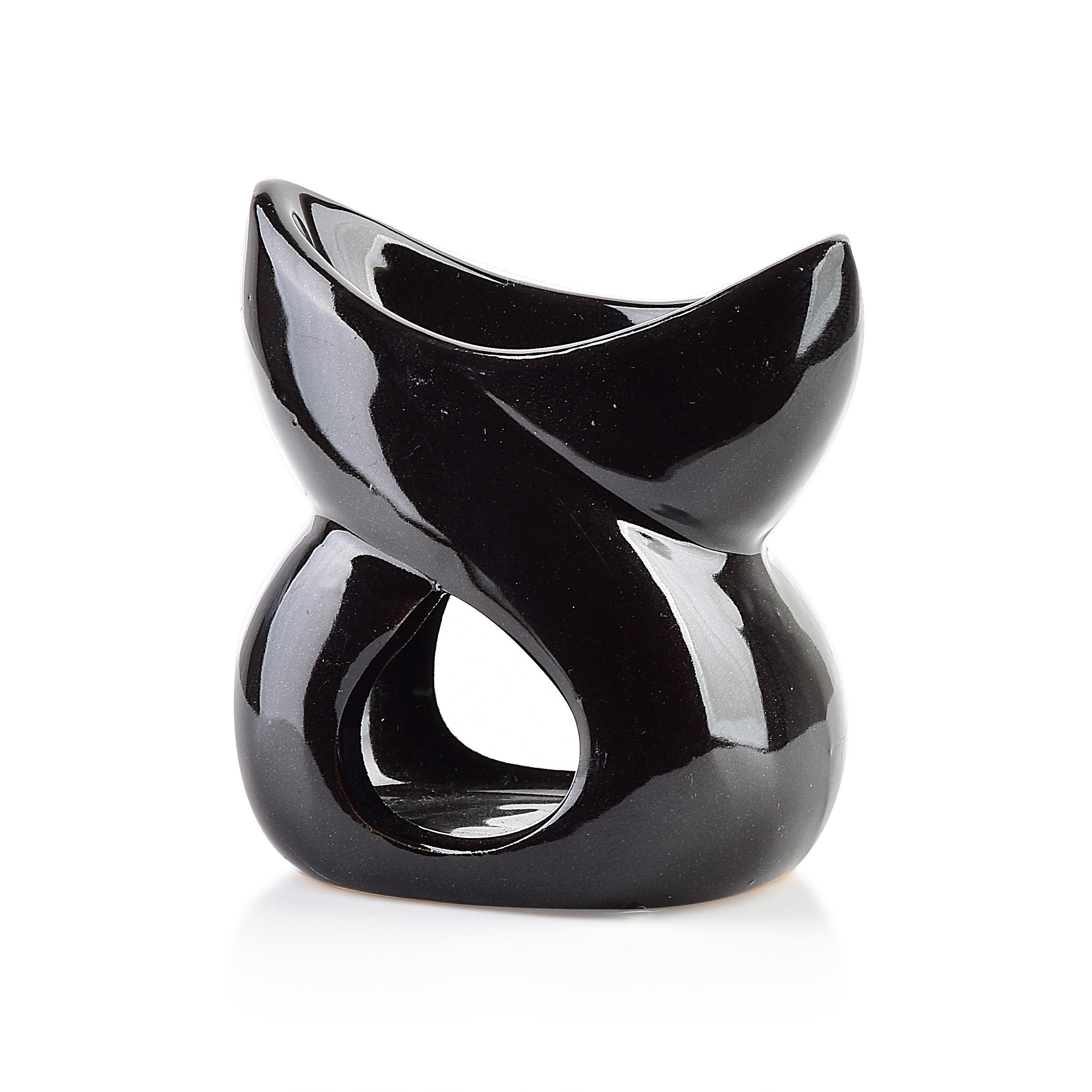 DUFTLAMPE Basic Schwarz 7/4/7.5 cm Keramik - Schwarz, Keramik (7.5cm) - Mondex