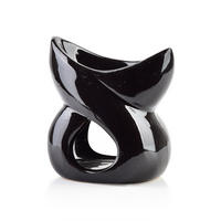 DUFTLAMPE Basic Schwarz 7/4/7.5 cm Keramik - Schwarz, Keramik (7.5cm) - Mondex