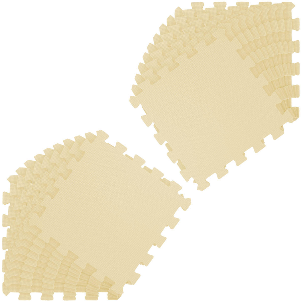 SPIELMATTE ab Null - 180/90/1 cm Puzzlematte Beige - Beige, Kunststoff (30/30cm) - Littletom