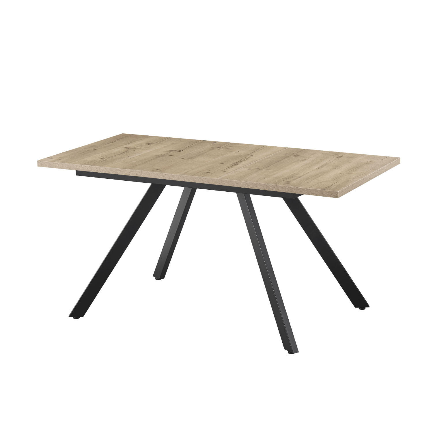 ESSTISCH LIA 120-160/80/76 cm Sandeiche - Sandfarben, Holz (80/120/76cm) - B&D Home