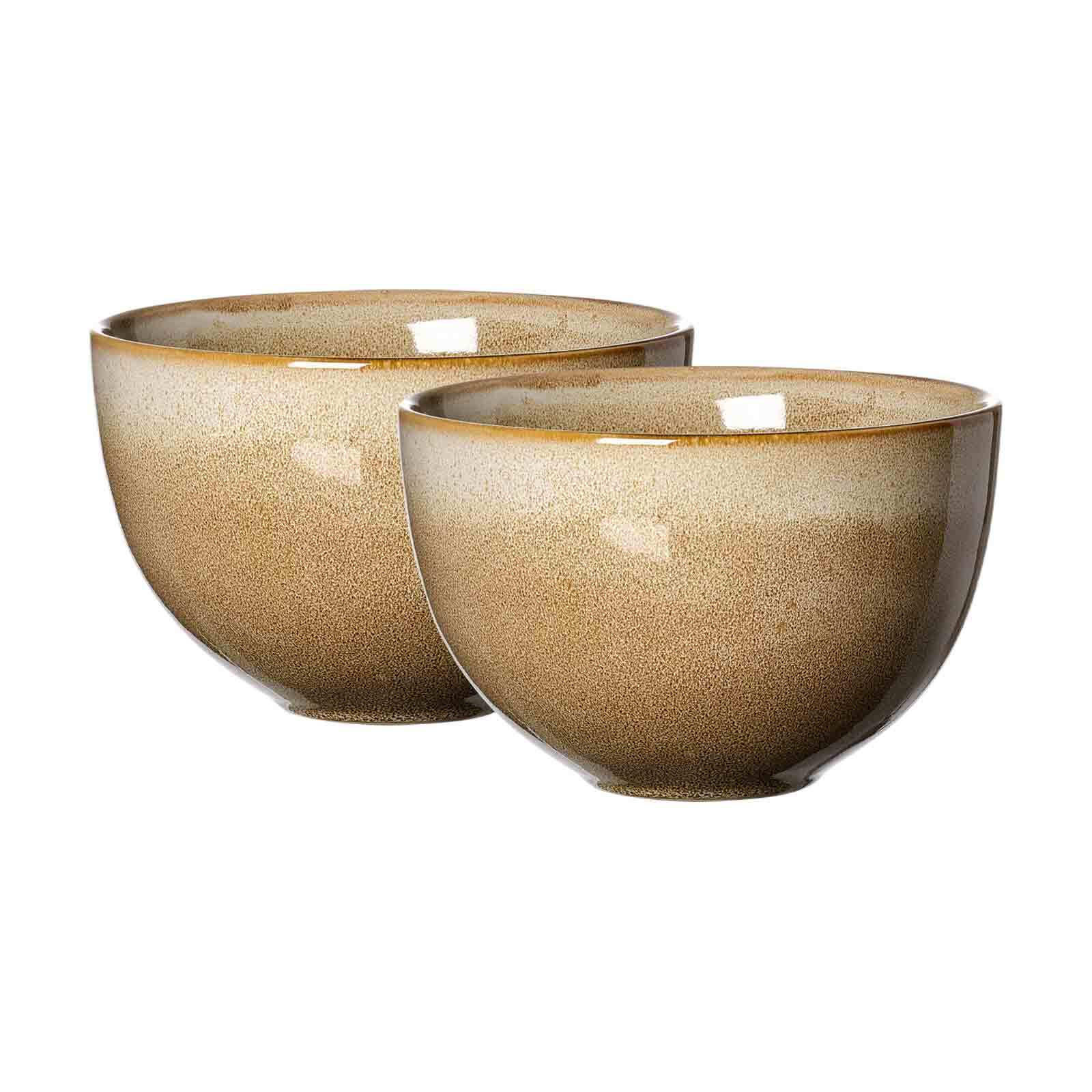 SERVIERSCHALEN Alicante Braun ø 20 cm 2er Set - Braun, Keramik (20/12.5/20cm) - Ritzenhoff Breker
