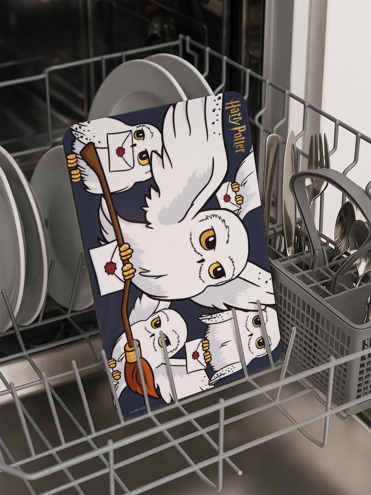 BRETTCHEN Harry Potter Hedwig Schwarz 14,5 x 23,5 cm - Multicolor, Kunststoff (14.5/23.5cm) - United Labels