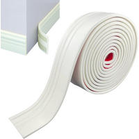 SOCKELLEISTE Selbstklebend Kantenschutz Länge 2 cm, Breite 9.8 cm - Weiß, Kunststoff (200/9.8/9.8cm) - Kaket