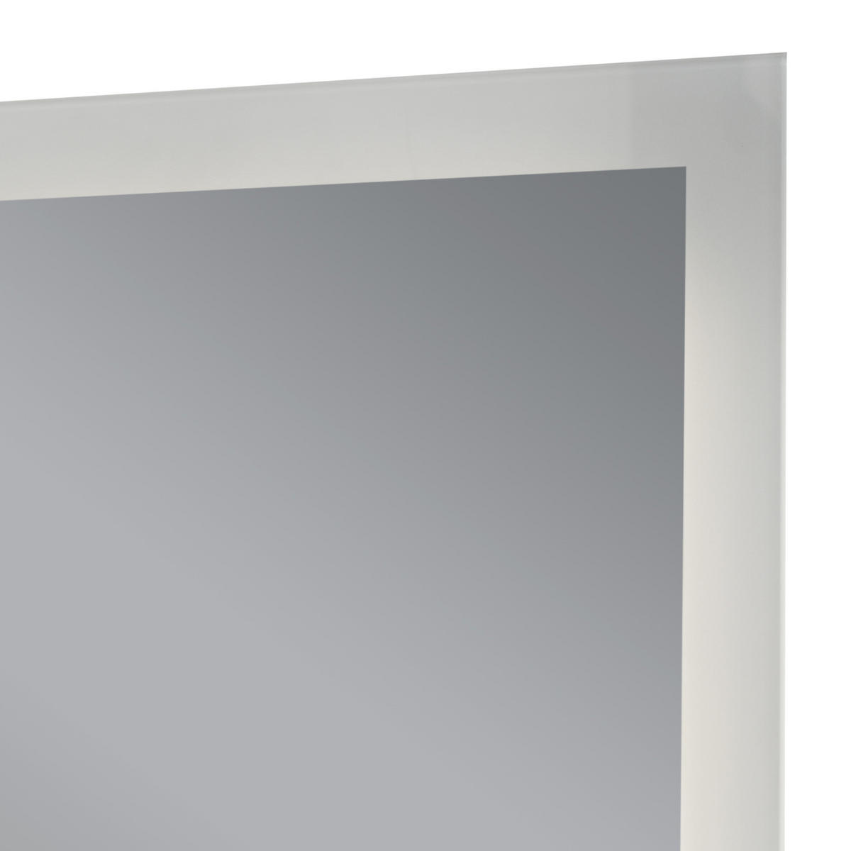 BADEZIMMERSPIEGEL Scafa - Weiß, Glas/Metall (50/70/3cm) - pro.tec