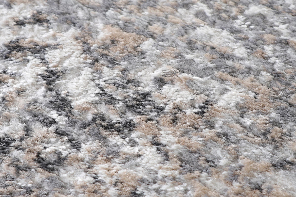 TEPPICH VALLEY Hellgrau Rund 160/160 cm - Hellgrau, Textil (160/160cm) - Tapiso
