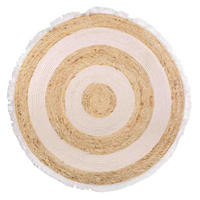 NATURFASERTEPPICH braun handgewebt D100x1 cm - Multicolor, Naturmaterialien/Naturmaterialen (100/100cm) - Wanderlust