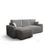 ECKSOFA L AMBRO Poso 55 Links mit Schlaffunktion - Hellgrau, Textil (232/143cm) - Bedante